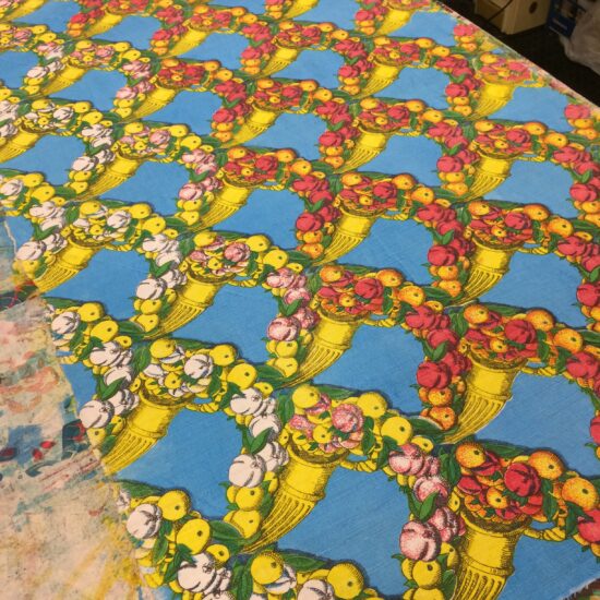 Cosimo Collection hand printing horn of plenty.
