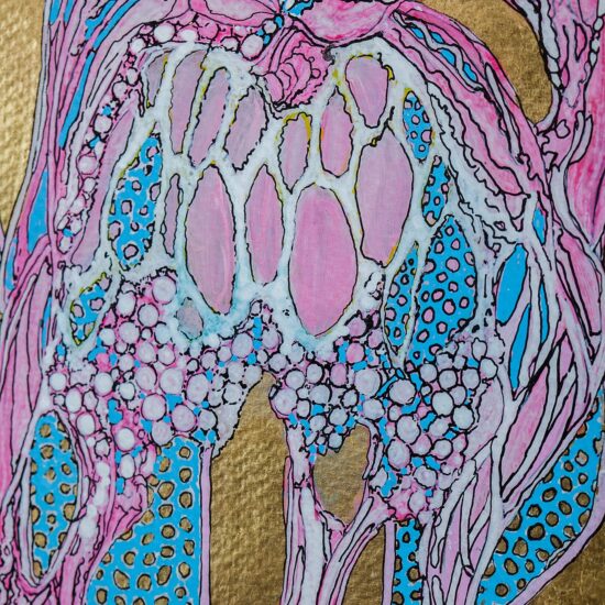 Joshua Cosimo Art Florence Italy Punta Negra Uruguay Fukushima flowers le due facce di Eva detail.